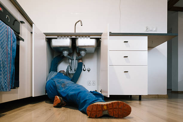 Professional Drain Cleaning technician working in Roy, WA